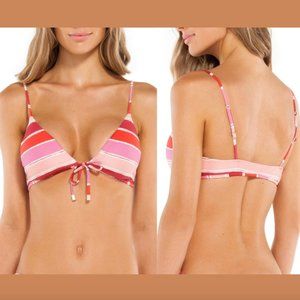 NWT Vix Swimwear‎ Eva Striped Bralette Bikini Top